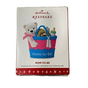 HALLMARK MOM-TO-BE 2016 CHRISTMAS KEEPSAKE ORNAMENT DIAPER BAG